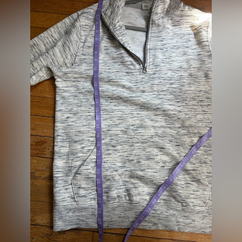 Tentree organic cotton 1/4 zip sweatshirt branded size M gray sustainable - Picture 9 of 9